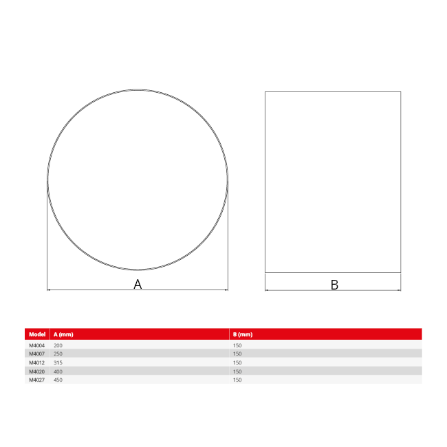 Connettore rotondo flessibile Maxivent per M4012 orizzontale - FC