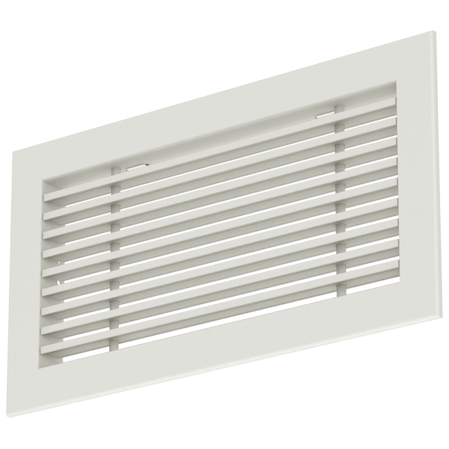 Grigliato in alluminio - con molle di frizione - 800x100 mm - RAL 9010