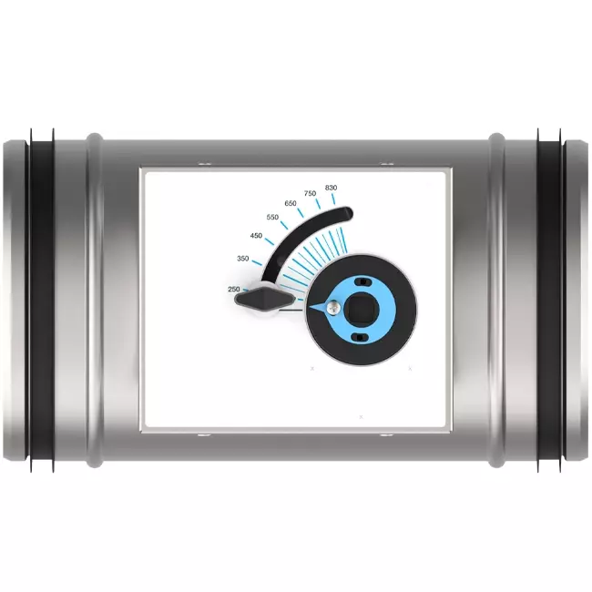 Rotondo CAV Controllore a volume costante a parete singola diametro 100 mm