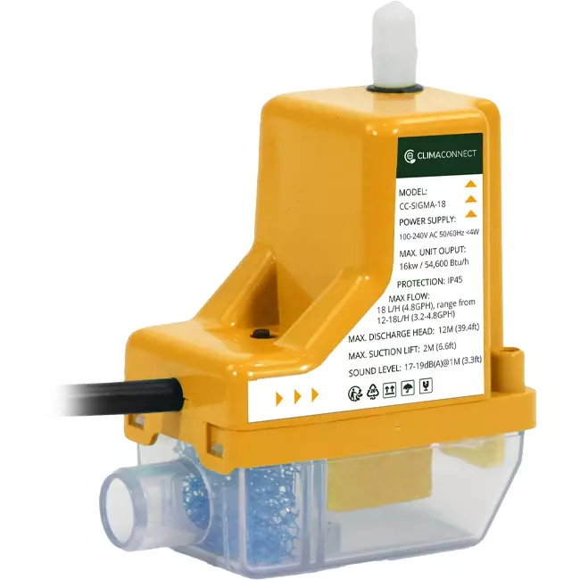 Pompa per acqua di condensa ClimaConnect CC-SIGMA-18 con condotto da 18 l/h
