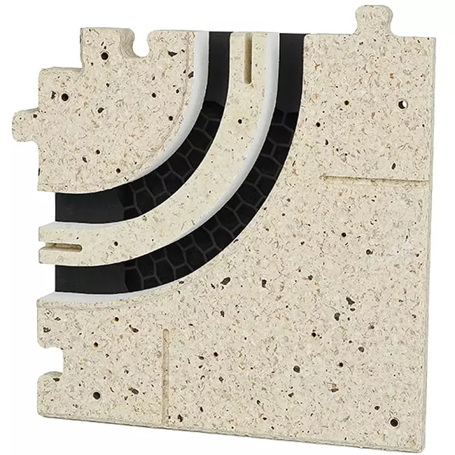 Angolo curvo Ergovent per diffusori a feritoia modulari con 2 feritoie