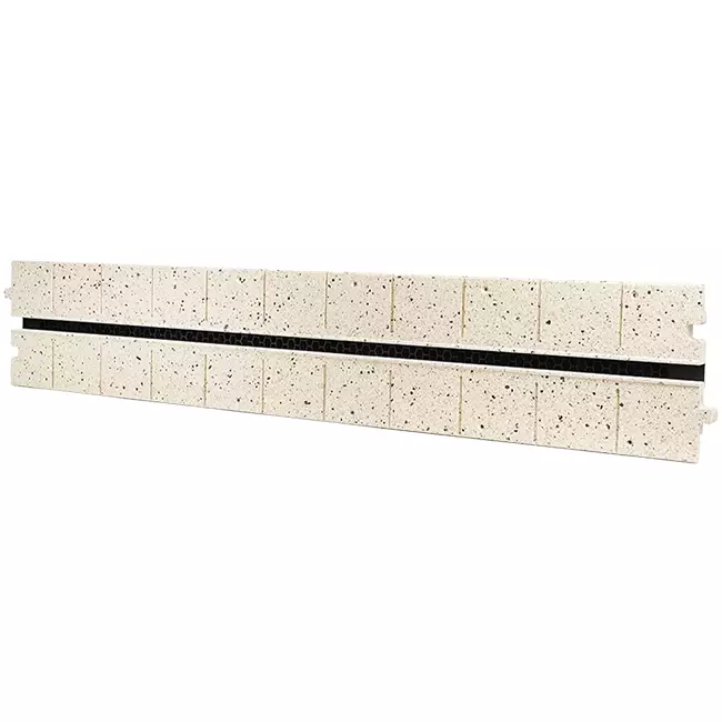 Sezione intermedia Ergovent per diffusori modulari a feritoia ad innesto 1050 mm - 1 feritoia