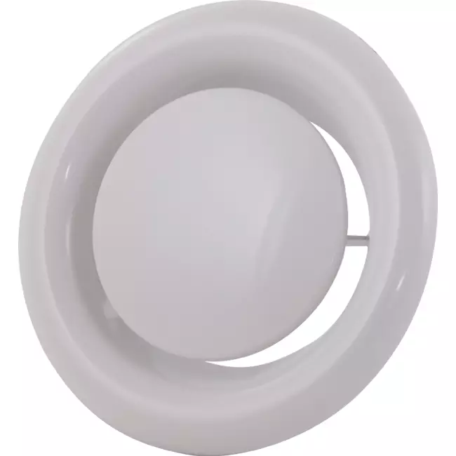 Valvola di scarico per ventilazione 160 mm in metallo - E-DVS160 RAL9016