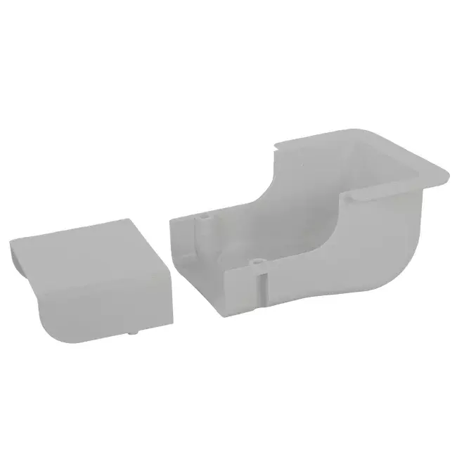 Tappo a parete ClimaConnect per canale di montaggio 75 mm - RAL 9010