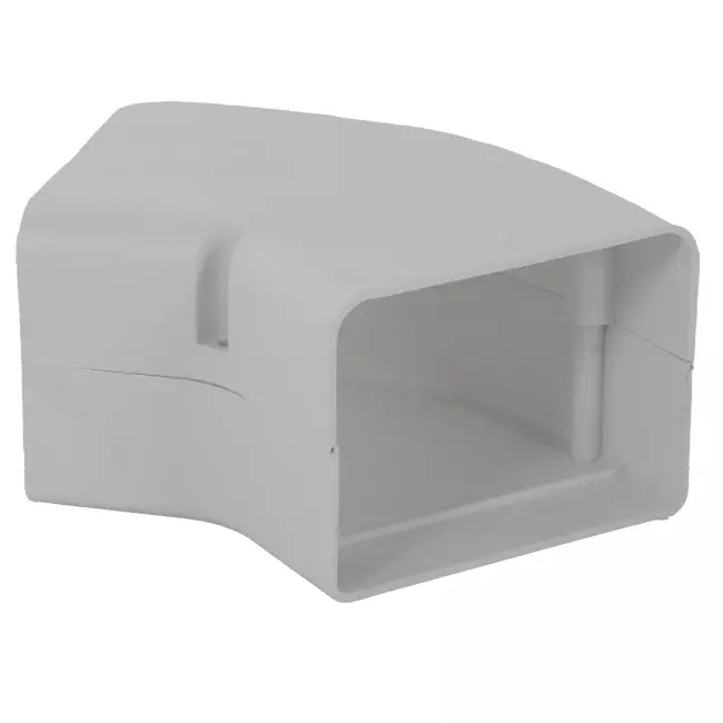 ClimaConnect Curva piatta a 45° per canale di montaggio 75 mm - RAL 9010