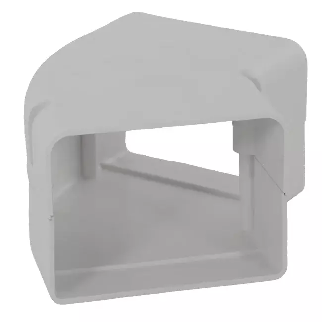 ClimaConnect Curva piatta a 45° per canale di montaggio 75 mm - RAL 9010