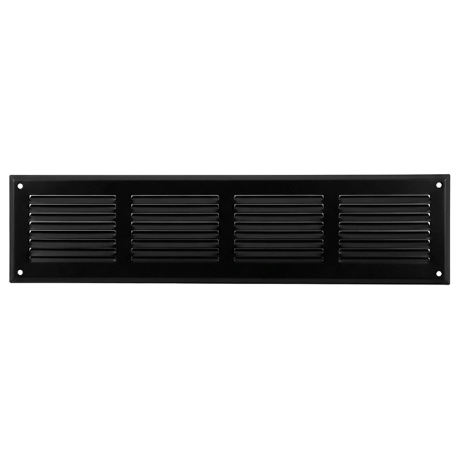 Diffusore a parete 300x100mm in alluminio - RAL9005 30% lucido