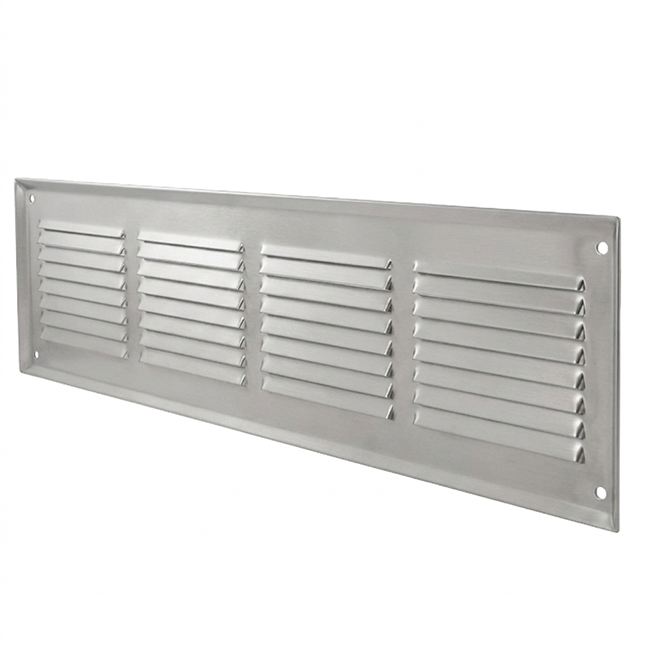 Griglia a parete 500x100 mm in alluminio non rivestito