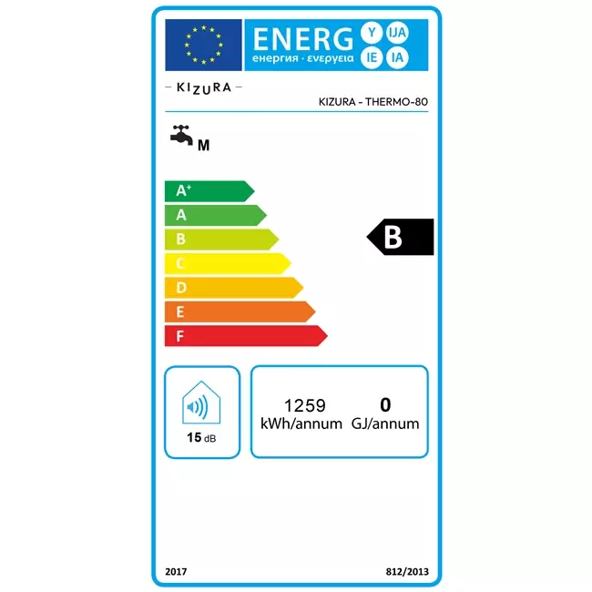 Scaldabagno elettrico Kizura 80L