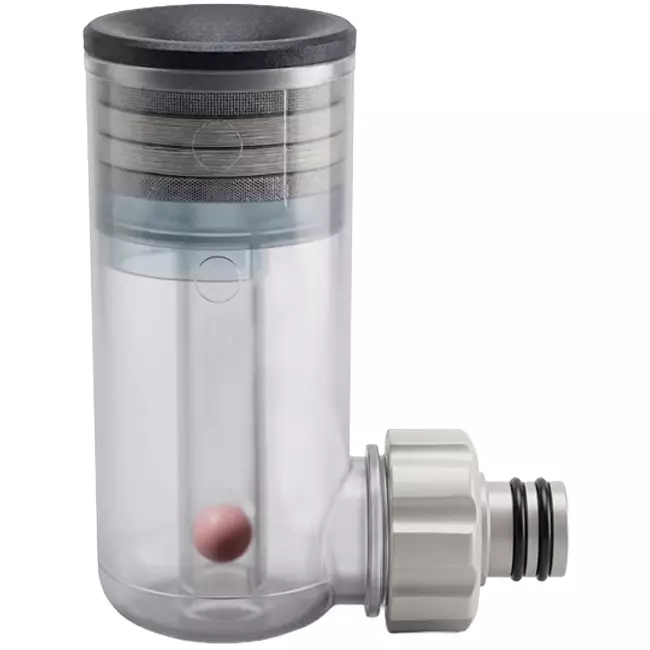 Sifone incassato senza acqua per il drenaggio della condensa.