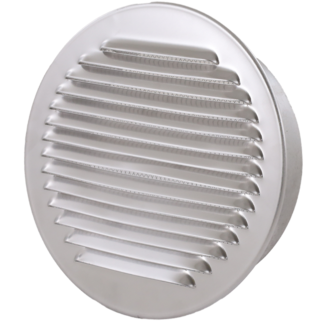 Griglia di ventilazione circolare 250 mm in alluminio - EL-A-R250 ALU
