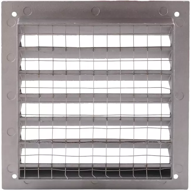 Griglia da parete esterna in alluminio 150x150 mm - Alluminio