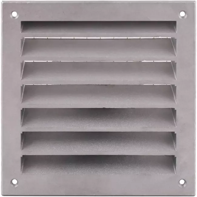 Griglia da parete esterna in alluminio 150x150 mm - Alluminio