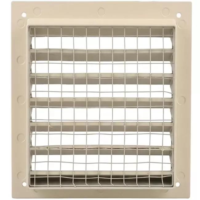 Griglia da parete esterna in alluminio 150x150 mm - RAL 1015