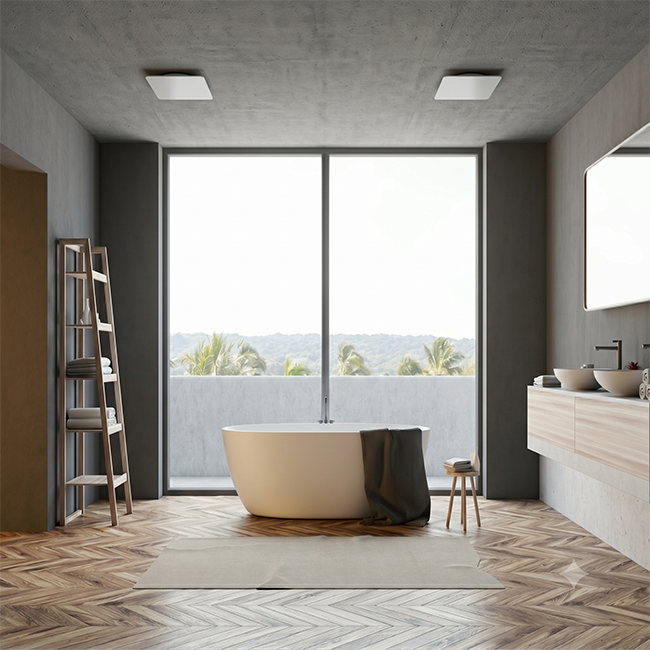 Valvola ClimaConnect Design quadrata Ø 125 mm - bianca