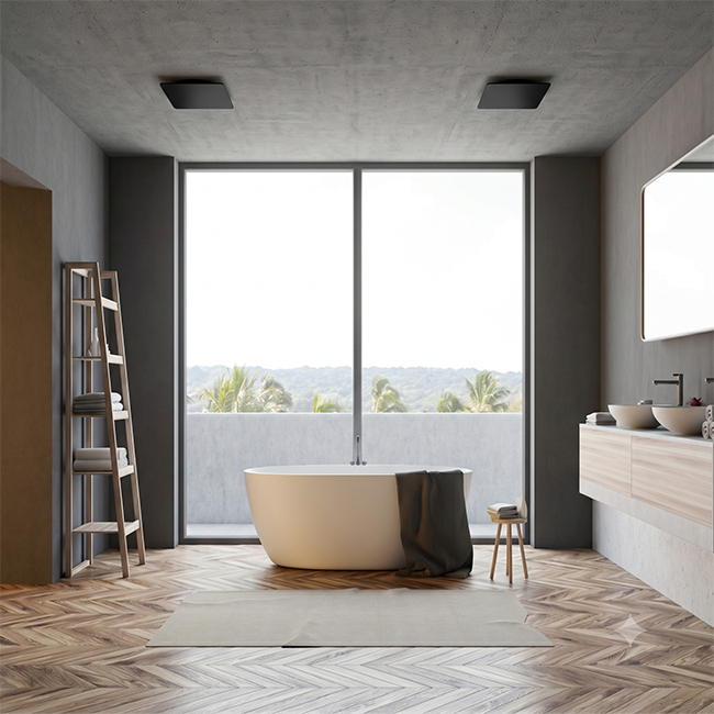 Valvola ClimaConnect Design quadrata Ø 125 mm - nera