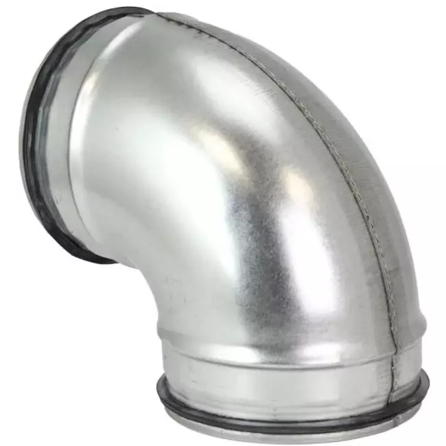 Curva tonda corta spiro 90° Ø 200 mm per tubo spiro
