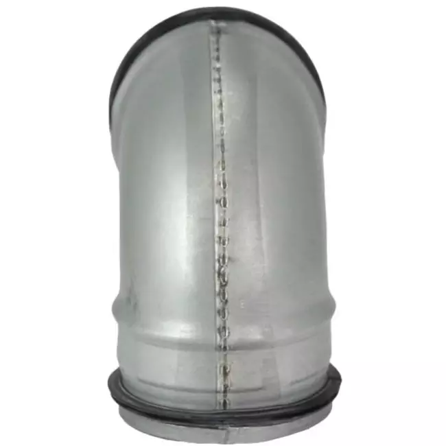 Curva tonda corta spiro 90° Ø 80 mm per tubo spiro