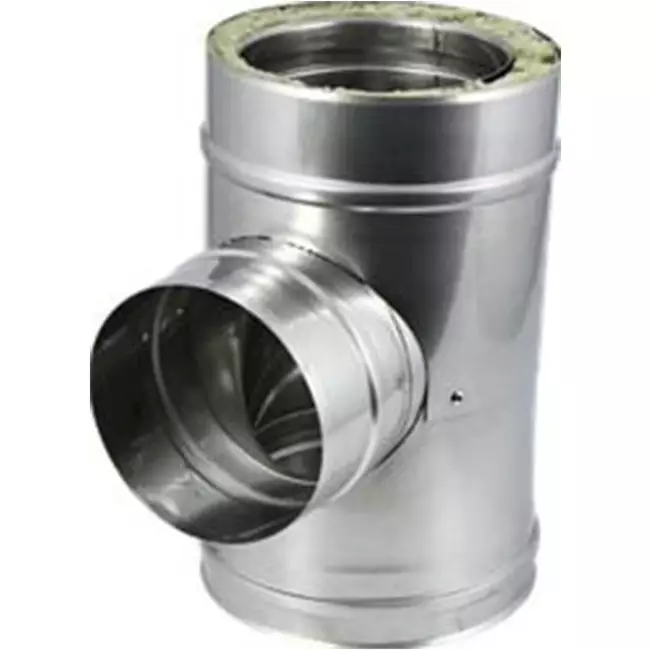 Raccordo a T DP diametro 250 mm (250/300) T90 PS I316L/I304 (D 0,5/0,6)