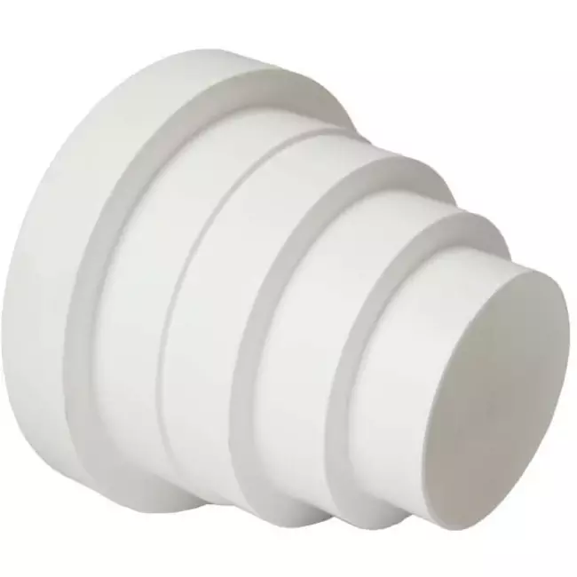 Riduttore di ventilazione universale in plastica per diametro da 80 a 150 mm VA80