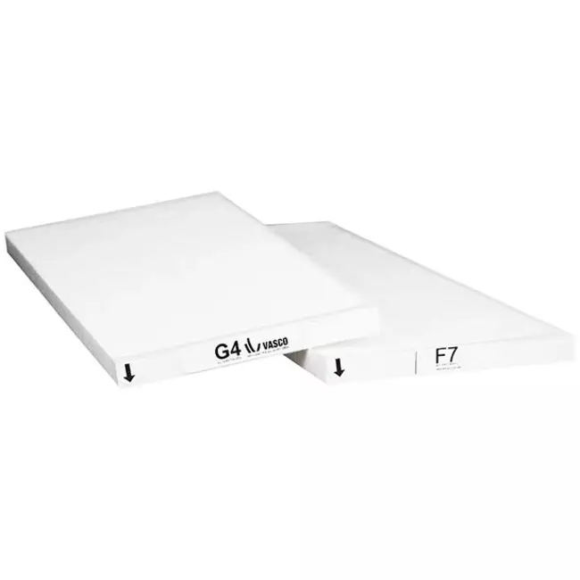 Vasco D350 e D425 set di filtri per sistema di ventilazione meccanica con recupero di calore G4+F7