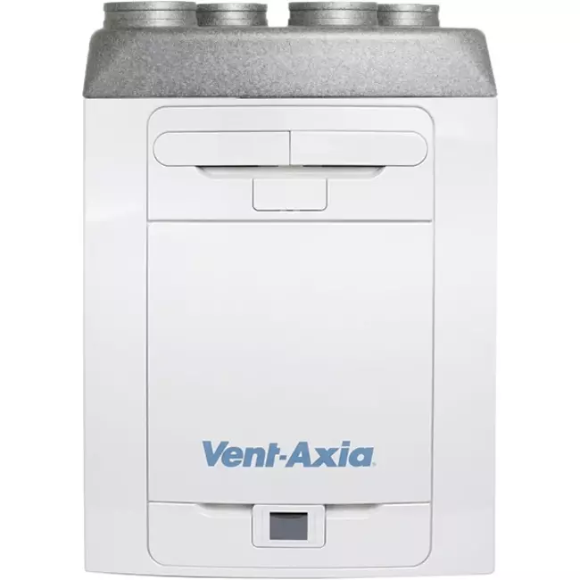 Vent-Axia Sentinel Kinetic Advance 350SX per ventilazione meccanica con recupero di calore, incluso preriscaldatore - sinistra - 350 m³/h