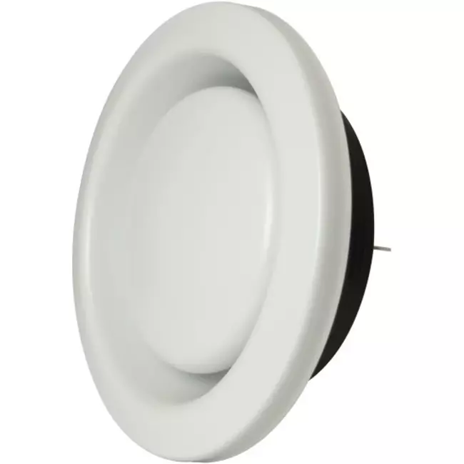 Valvole scarico ventilazione Zehnder metallo 125 mm bianche - STB 1-125
