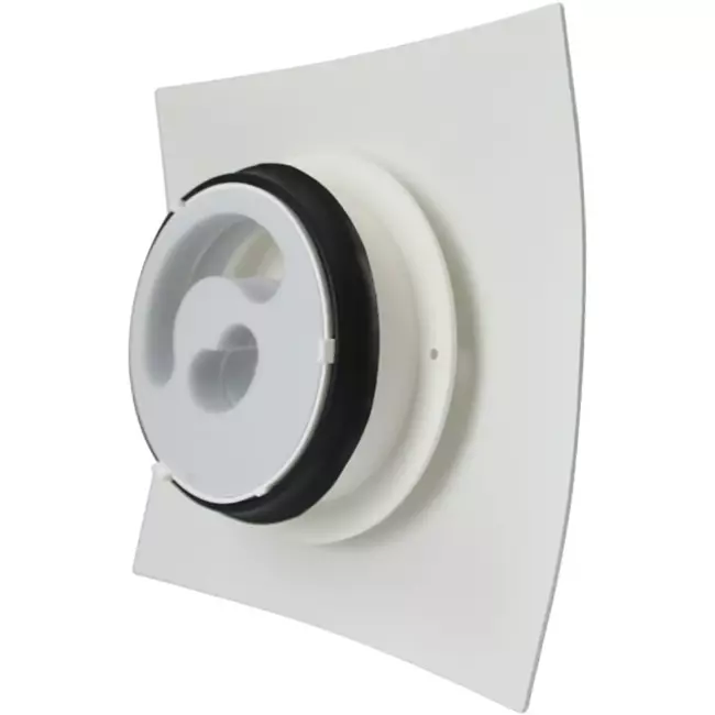 Valvola di design a soffitto o a muro Vasco deluxe quadrata curva (incl. smiley)