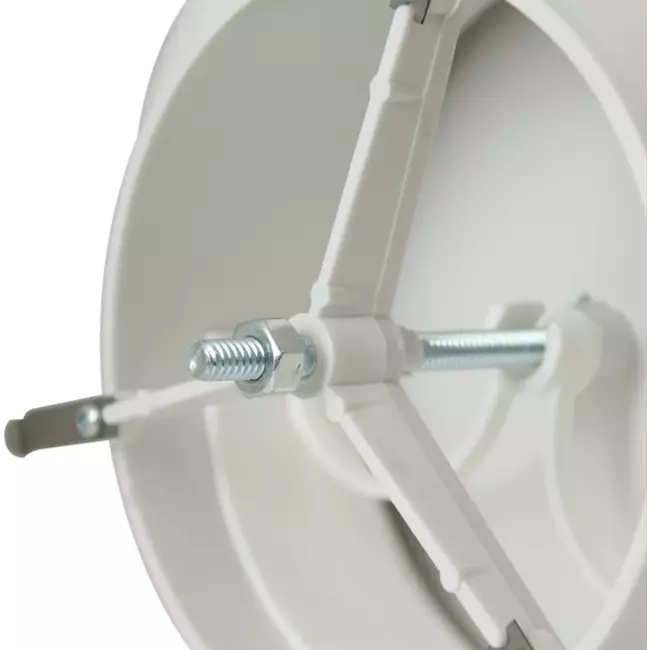 Valvole di alimentazione ventilazione plastica 125 mm RAL 9003 con morsetti a molla e settore pulito - VST125