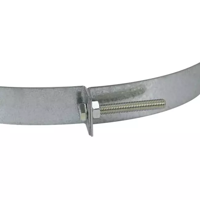Staffa a pavimento sendzimir zincata Ø 250 mm (245-265)