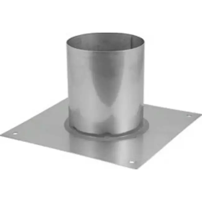 Piastra a pavimento per tubo diametro 210 mm - altezza 300 mm cordolo saldato I304