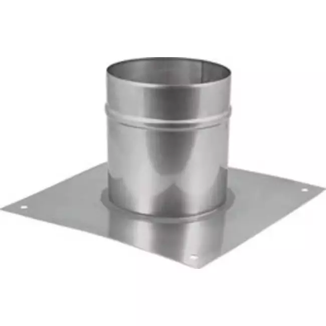 Piastra a pavimento per tubo diametro 130 mm - altezza 200 mm cordolo I304