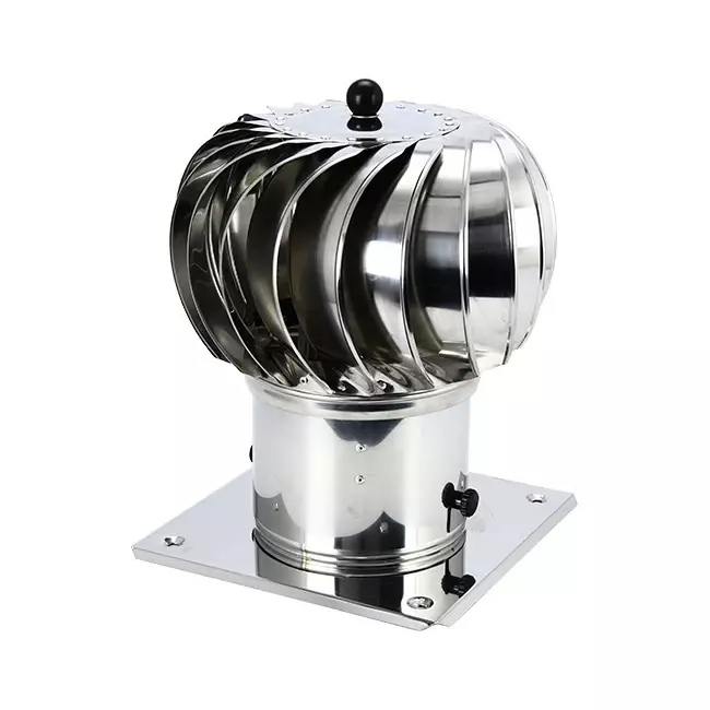 Aspiratore da tetto eolico Cowl 150 mm acciaio inox faldale tetto incluso - 65 m3/h