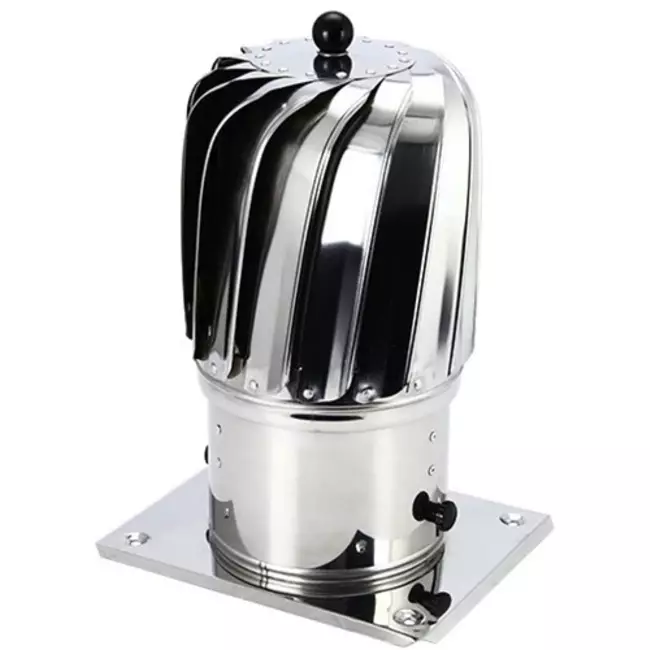Aspiratore da tetto eolico Cowl 150 mm acciaio inox faldale tetto incluso - 325 m3/h