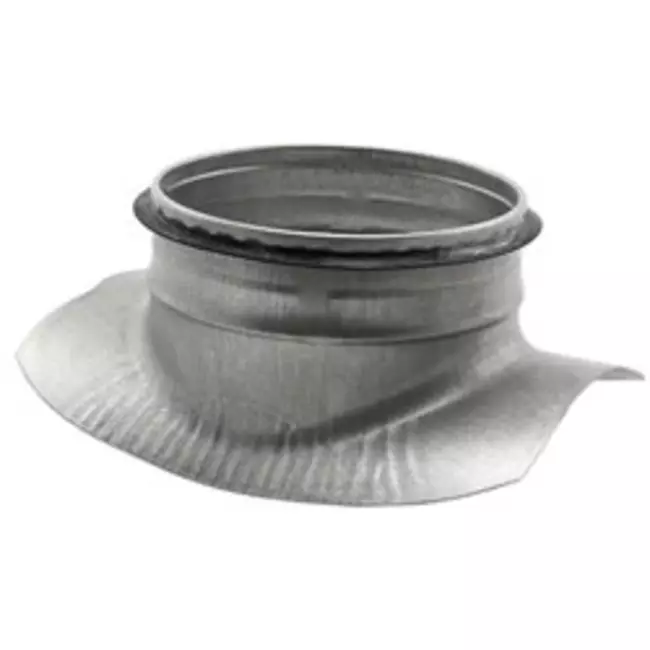 Raccordo a sella Ø 150/160 mm - 100 mm (90°) - Zincato