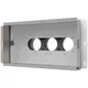 Vent-Axia Uniflexplus contenitore da parete collegamento posteriore isolato 3 x Ø69 mm per tubo rettangolare zincato 300 x 150mm
