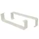 Staffe rettangolari in plastica (2 pezzi) 220X55 mm- KZ25