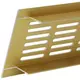 Griglia per zoccolo in alluminio - oro L=500 mm x H=100 mm - RA1050G
