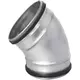 Curva tonda spiro 45° Ø 125 mm per tubo spiro