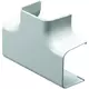 Climaplus canalizzazione aria condizionata Pezzo a T per montaggio canalina 125 x 75 mm RAL 9010 BIANCO