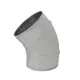Curva tonda spiro 45° Ø 250 mm per tubo spiro - personalizzazione RAL7035