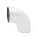 Curva tonda spiro 90° Ø 80 mm per tubo spiro - personalizzazione RAL9010