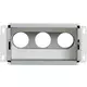 Vent-Axia Uniflexplus contenitore da parete collegamento posteriore isolato 3 x Ø69 mm per tubo rettangolare zincato 200 x 100 mm
