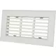 Vent-Axia Uniflexplus griglia con lamelle fisse 200x100 per alloggiamento collegamenti per parete
