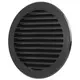 Griglia con alette diametro 125 mm nera - VR125M