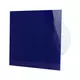 Air Roxy aspiratore per il bagno con diametro di collegamento 100 mm con interruttore a corda e spina - pannello frontale di plastica blu