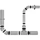 Raccordo a T isolato EPS diametro 200mm