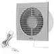 Aspiratore per il bagno Ø 100 mm argento - Interruttore a corda e spina - Standard EE100WPS