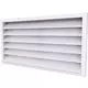 Diffusore da muro esterno 800x500 in acciaio con alette fisse - colore misto RAL 9003
