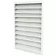 Griglia da muro esterna 600x1000 in alluminio con alette fisse - colore misto RAL 9010